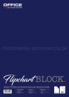 Office Products Blok do flipchartów kratka, 58,5x81cm, 20 kart., biały 