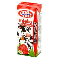 Mlekovita Mleko UHT O Smaku Truskawkowym Wypasione 200Ml