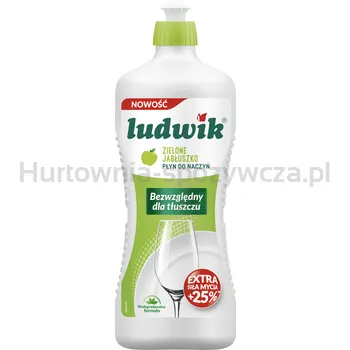 Ludwik Płyn Do Mycia Naczyń 900G Zielone Jabłuszko