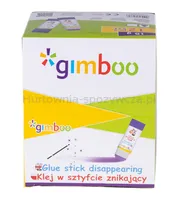 Klej w sztyfcie GIMBOO, PVP, trójkątny, znikający, 15g, 1 szt., pakowany w displayu, fioletowy - 6