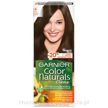 Garnier Color Naturals CreMe Farba Do Włosów 4 Brąz 110 Ml