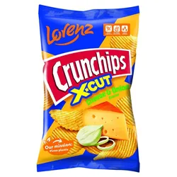 Crunchips X-Cut Cheese&Onion 130G