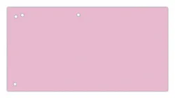 Office Products Przekładki karton, 1/3 A4, 240x105mm, 100szt., różowe 