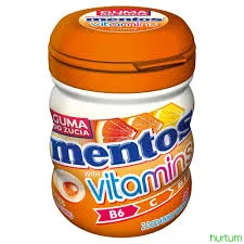 Mentos Guma Do Żucia Z Witaminami O Smaku Owoców Cytrusowych 50G