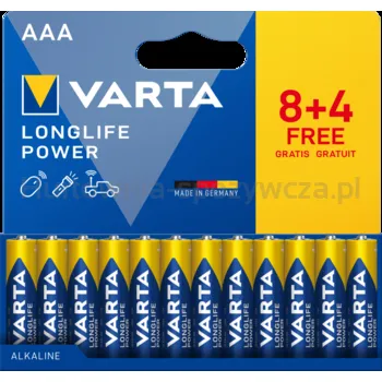 Varta Baterie Longlife Power Aaa 8+4Szt