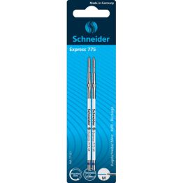 Schneider Wkład do długopisu  775, M, 2szt., blister, niebieski 