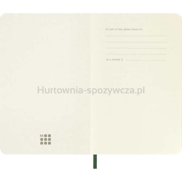 Notes MOLESKINE P (9x14cm), gładki, miękka oprawa, 192 strony, myrtle green - 6