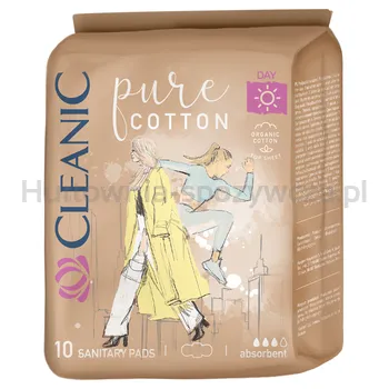 Cleanic Podpaski Na Dzień Pure Cotton 10 Szt.