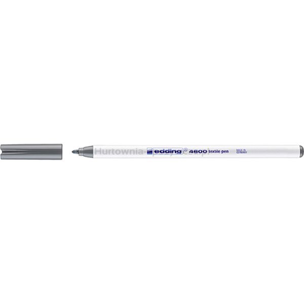 Pisak tekstylny e-4600 EDDING, 1 mm, szary - 2