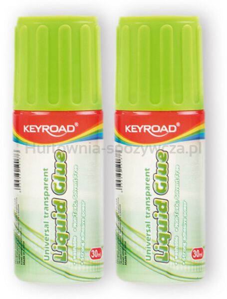Keyroad Klej w Płynie z gąbczastą końcówką, 30ml, pakowane na displayu 