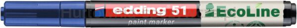 Marker olejowy na bazie wody e-51 EDDING EcoLine, 1-2mm, niebieski - 2