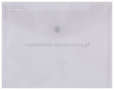 Teczka kopertowa DONAU zatrzask, PP, C5, 180mikr., dymna