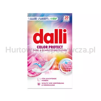 DALLI COLOR PROTECT – Chusteczki do prania wyłapujące kolor i brud 20 szt.