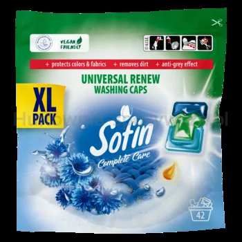 SOFIN Kapsułki do prania tkanin jasnych i białych 42szt.