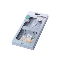 Słomki Szklane 22 Cm Ze Szczoteczką 4 Szt