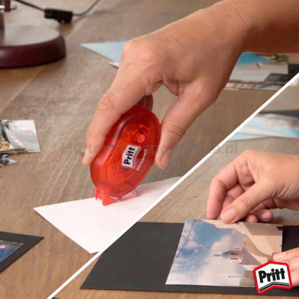 PRITT PERMANENT Klej w taśmie 8,4mm x 10m, blister  - 4