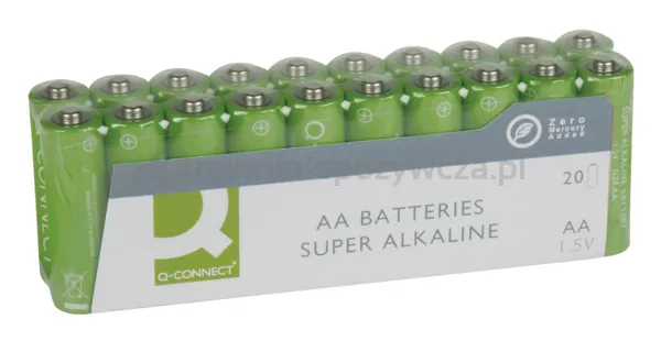 Q-Connect Baterie super-alkaliczne AA, LR06, 1,5V, 20szt.