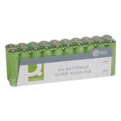 Q-Connect Baterie super-alkaliczne AA, LR06, 1,5V, 20szt.