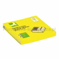 Q-Connect Bloczek Samoprzylepny Brilliant Z-Notes, 76X76Mm, 100 Kart., Neon, Żółty  - 2