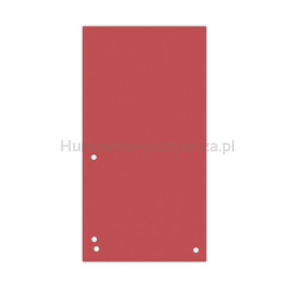 Donau Przekładki Karton 1/3 A4, 235x105mm, 100szt., czerwone 
