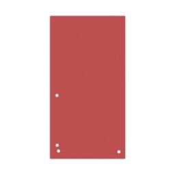 Donau Przekładki Karton 1/3 A4, 235x105mm, 100szt., czerwone 