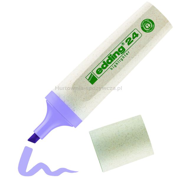 Zakreślacz E-24 ECOLINE EDDING, 2-5 mm, pastelowy fiolet - 3