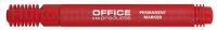 Office Products Marker permanentny okrągły, 1-3mm (linia), czerwony 