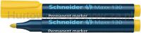 Schneider Marker permanentny Maxx 130, okrągły, 1-3mm, żółty 