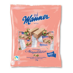 Manner Wafle Minis z orzechami 10x15g