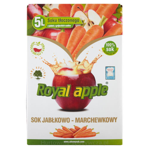 Sok Royal Apple Jabłkowo - Marchewkowy 5L