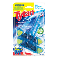 Czterofunkcyjna Zawieszka Barwiąca Wodę Tytan Blue Water Limonka 2X40G