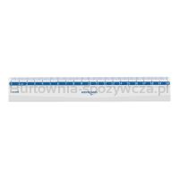 Linijka plastikowa KEYROAD, 20 cm, zawieszka, transparentna - 2