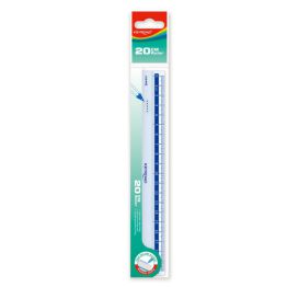 Linijka plastikowa KEYROAD, 20 cm, zawieszka, transparentna