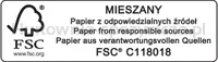 Donau Teczka Z Gumką Life, Karton, A4, 500Gsm, 3-Skrz., Pomarańczowy  - 3