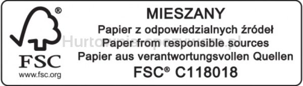 Donau Teczka z gumką Life, Karton, A4, 500gsm, 3-skrz., pomarańczowy  - 3