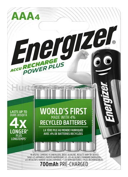 Akumulator Energizer Power Plus, Aaa, Hr03, 1,2V, 700Mah, 4Szt.