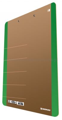 Donau Clipboard  Life, karton, A4, z klipsem, zielony 