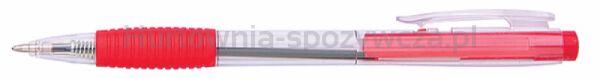 Office Products Długopis automatyczny , 0,7mm, czerwony 