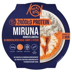 Mealbox Miruna nowozelandzka w orientalnym sosie curry z ryżem 360g