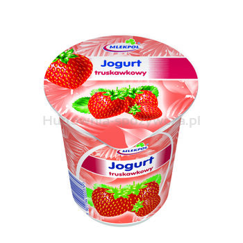 Jogurt Mlekpol truskawkowy 400 g