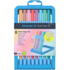 Zestaw Długopisów W Etui Schneider Slider Edge Pastel, Xb, 8 Szt., Mix Kolorów
