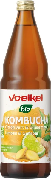 Kombucha limonka-imbir BIO 750 ml