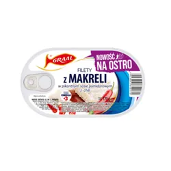 Graal Filety z makreli w pikantnym Sosie Pomidorowym z chili 170g