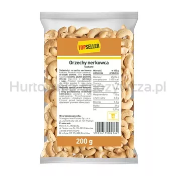 Topseller Orzechy nerkowca łuskane 200 g