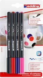 Edding Pisak do porcelany e-4200 1-4mm, 4 kolory, blister 