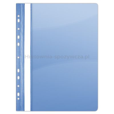 Donau Skoroszyt PVC, A4, twardy, 150/160mikr., wpinany, niebieski 