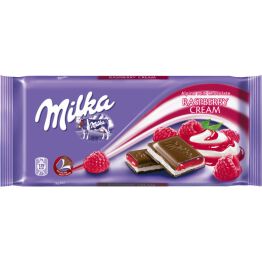 Milka Czekolada Nadziewana Malinowa 100G