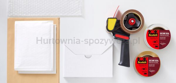 Taśma pakowa SCOTCH Secure Seal, 50mm, 50m, brązowa - 5