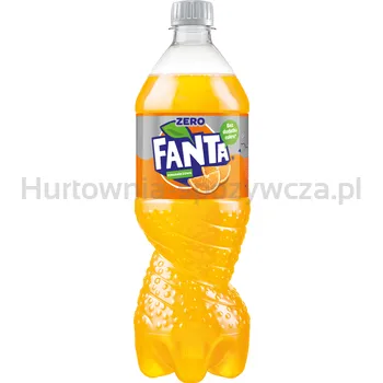 Fanta Zero cukru Napój gazowany o smaku pomarańczowym 850 ml (w tym +0,50 zł/szt. zwrotnej kaucji)