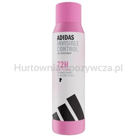 Adidas Antyperspirant W Sprayu Dla Kobiet Invisible Control Bez Białych Plam I Żółtych Śladów, 150 Ml